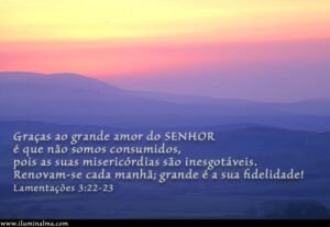 Lamentações 3:22-23